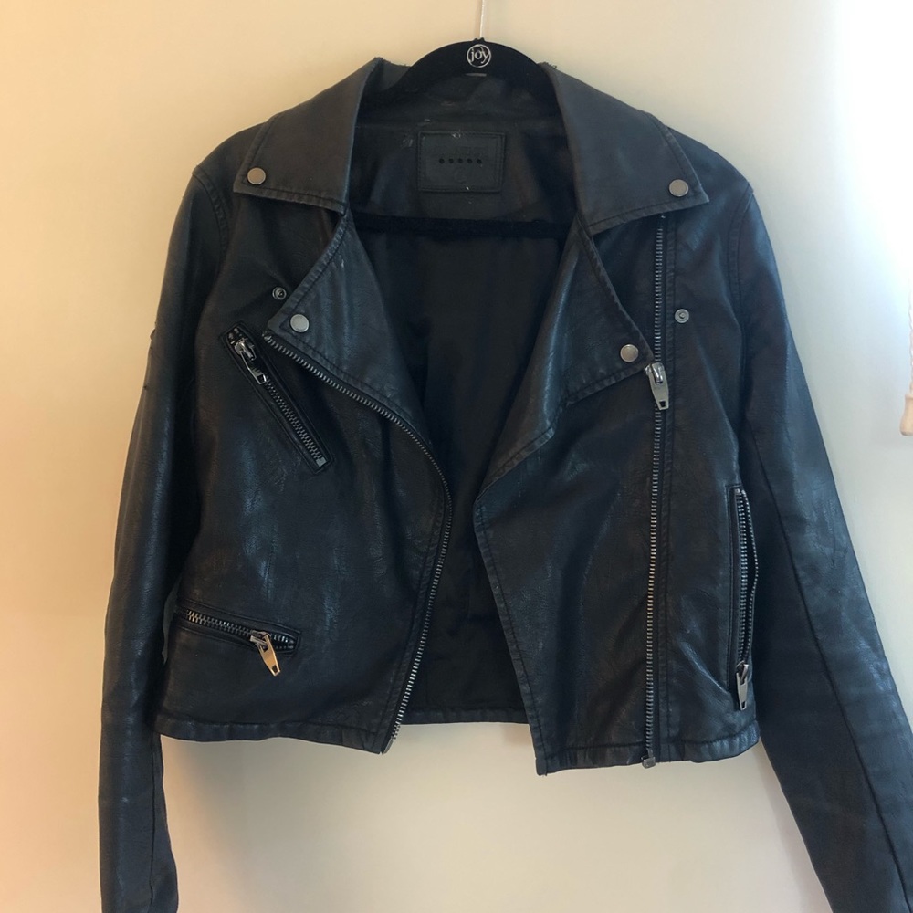 Nordstrom black leather jacket